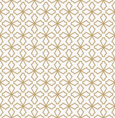 Soyut geometrik dekorasyon desen hatları ile. Sorunsuz bir vec