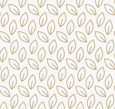 geometrik çiçek yaprak süsleme hat seamless modeli, modern min