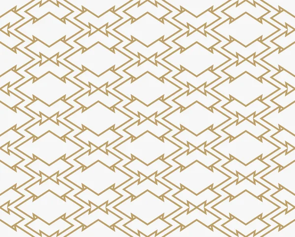 Geometrische Linie Ornament nahtlose Muster, moderner minimalistischer Stil — Stockvektor