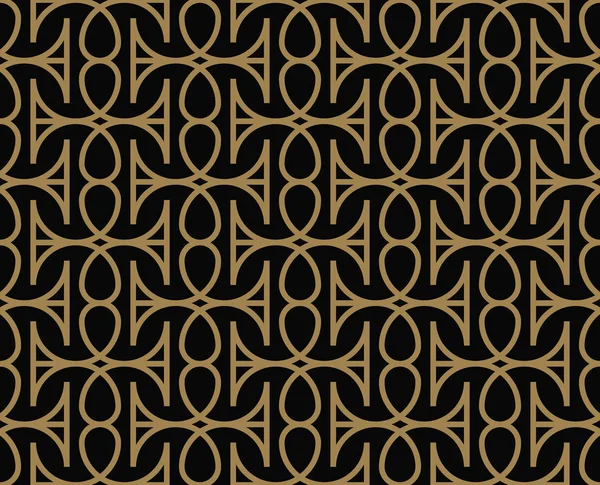 Moderne Luxus geometrischen Ornamenten mit Linien nahtlose Muster Hintergrund — Stockvektor