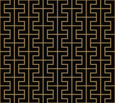 çizgili çizgi kesintisiz geometrik desen. Sorunsuz vektör arka plan. Siyah doku.