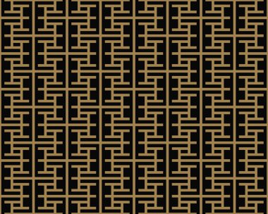 çizgili çizgi kesintisiz geometrik desen. Sorunsuz vektör arka plan. Siyah doku.