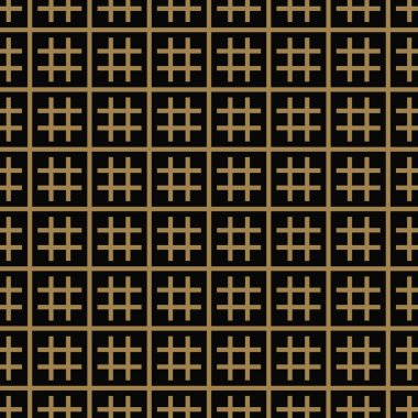 çizgili çizgi kesintisiz geometrik desen. Sorunsuz vektör arka plan. Siyah doku.