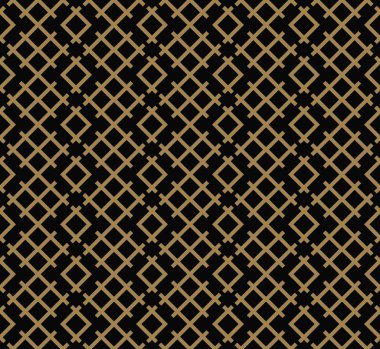 çizgili çizgi kesintisiz geometrik desen. Sorunsuz vektör arka plan. Siyah doku.