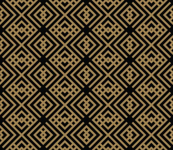 Soyut geometrik desen hatları, edikula A sorunsuz vektör arka plan ile. siyah ve altın doku
