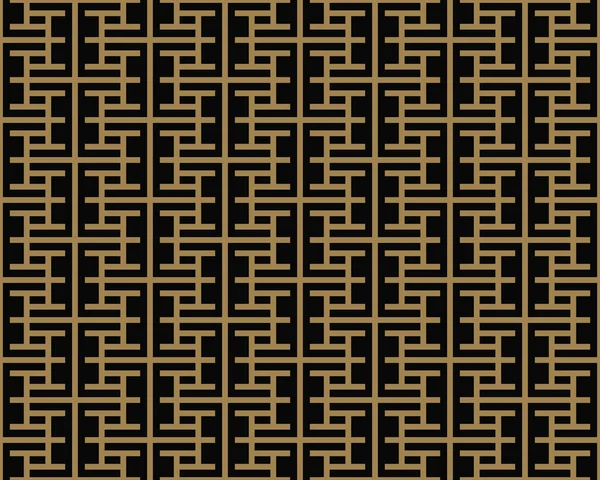 줄무늬 선의 완벽 한 기하학적 패턴입니다. 원활한 벡터 배경입니다. 블랙 텍스처. — 스톡 벡터