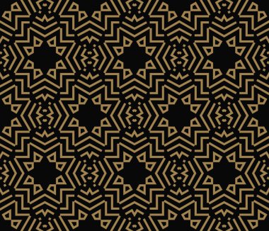 Soyut seamless modeli. Geometrik çizgi altın süs. Süs şık arka plan.