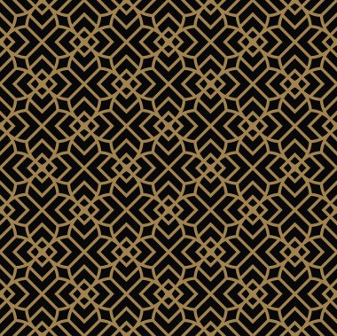 Soyut seamless modeli. Geometrik çizgi altın süs. Süs şık arka plan.