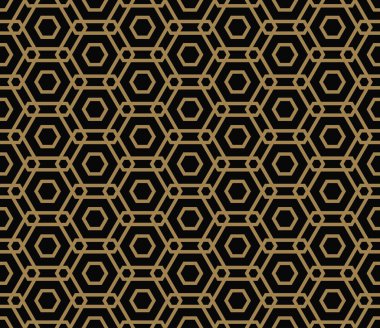 Vektör seamless modeli. Modern şık doku. Geometrik altıgenler yarısı taşlarla yinelenen. Çağdaş grafik tasarım. Trendy hipster tek renkli yazdırma.