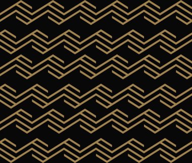 çizgili çizgi kesintisiz geometrik desen. Sorunsuz vektör arka plan. Siyah doku.