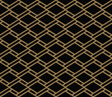 çizgili çizgi kesintisiz geometrik desen. Sorunsuz vektör arka plan. Siyah doku.