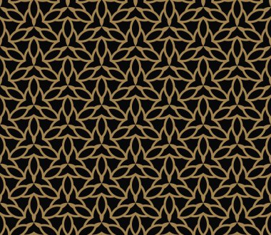 Soyut seamless modeli. Geometrik çizgi altın süs. Süs şık arka plan.