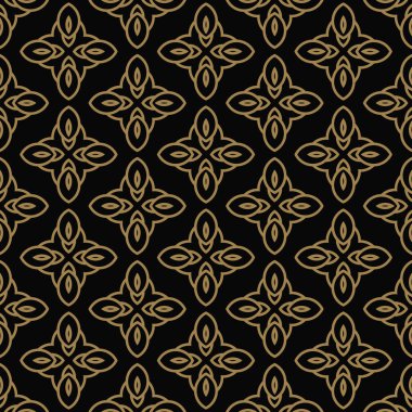 Soyut seamless modeli. Geometrik çizgi altın süs. Süs şık arka plan.