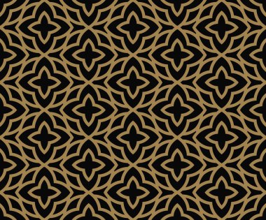 Soyut seamless modeli. Geometrik çizgi altın süs. Süs şık arka plan.