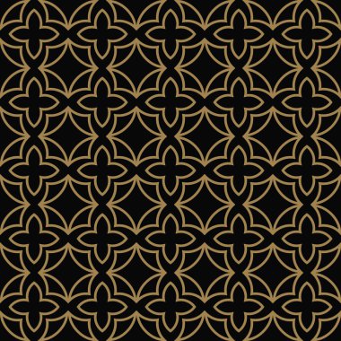 Soyut seamless modeli. Geometrik çizgi altın süs. Süs şık arka plan.