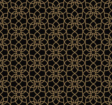 Soyut seamless modeli. Geometrik çizgi altın süs. Süs şık arka plan.