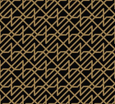 çizgili çizgi kesintisiz geometrik desen. Sorunsuz vektör arka plan. Siyah doku.