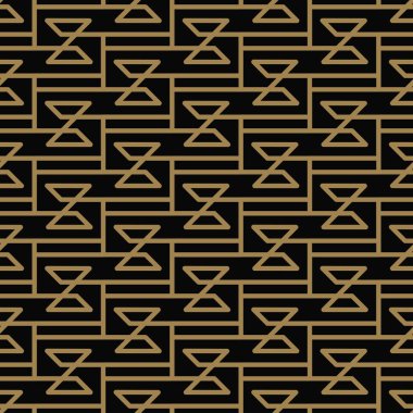 çizgili çizgi kesintisiz geometrik desen. Sorunsuz vektör arka plan. Siyah doku.