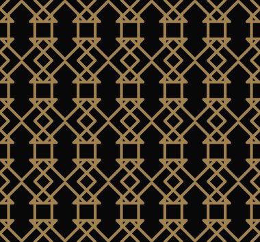 Soyut seamless modeli. Geometrik çizgi altın süs. Süs şık arka plan.