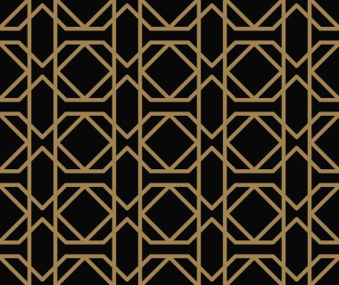 çizgili çizgi kesintisiz geometrik desen. Sorunsuz vektör arka plan. Siyah doku.