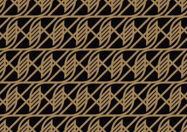 Vektör seamless modeli. Modern şık doku. Arka plan yinelenen. Dalgalı geometrik kılavuz dokunan.