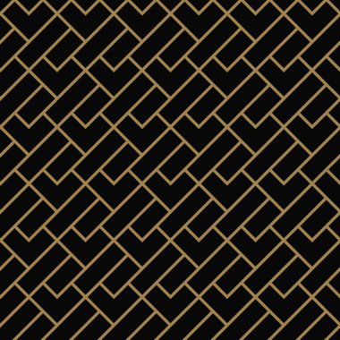 çizgili çizgi kesintisiz geometrik desen. Sorunsuz vektör arka plan. Siyah doku.