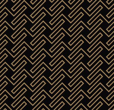 çizgili çizgi kesintisiz geometrik desen. Sorunsuz vektör arka plan. Siyah doku.