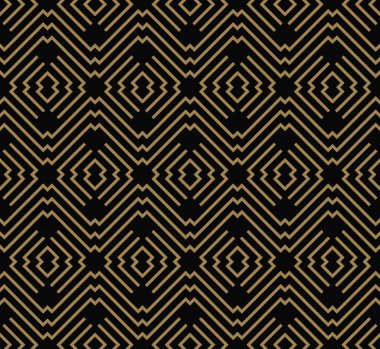 çizgili çizgi kesintisiz geometrik desen. Sorunsuz vektör arka plan. Siyah doku.