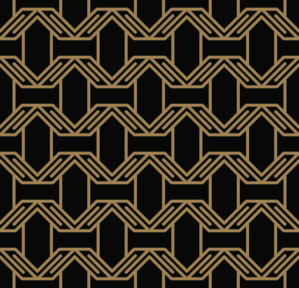 现代豪华时尚的几何纹理与线条无缝模式 — 图库矢量图片