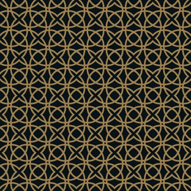 Seamless modeli. Zarif doğrusal süsleme. Geometrik şık bac