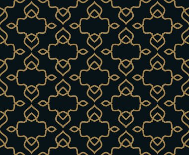 Seamless modeli. Zarif doğrusal süsleme. Geometrik şık bac