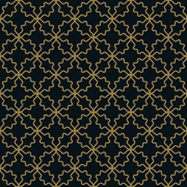 Seamless modeli. Zarif doğrusal süsleme. Geometrik şık bac