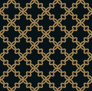 Seamless modeli. Zarif doğrusal süsleme. Geometrik şık bac