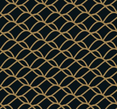 Seamless modeli. Zarif doğrusal süsleme. Geometrik şık bac