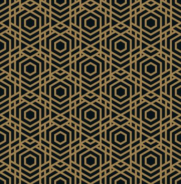 Seamless modeli. Zarif doğrusal süsleme. Geometrik şık arka plan. Yinelenen doku vektör