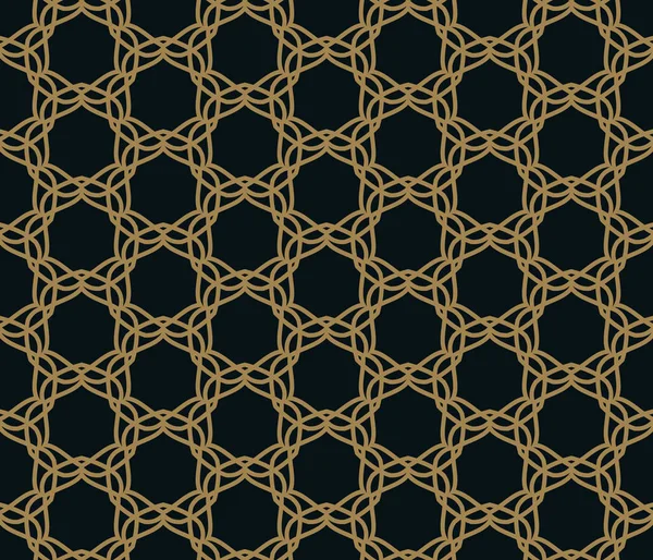 Patrón sin costuras. Elegante adorno lineal. Fondo geométrico elegante. Textura de repetición vectorial — Vector de stock