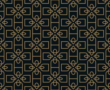 Seamless modeli. Grafik çizgileri süsleme. Çiçek şık arka plan.