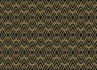 Vektör seamless modeli. Modern şık doku. Geometrik çizgili süsleme.