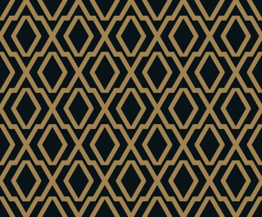 Vektör seamless modeli. Modern şık doku. Geometrik çizgili süsleme.