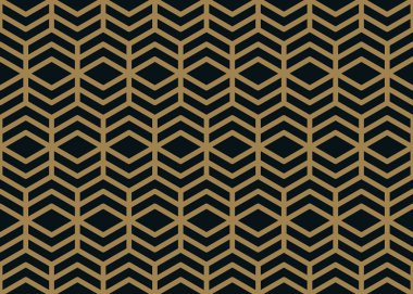 Vektör seamless modeli. Modern şık doku. Geometrik çizgili süsleme.