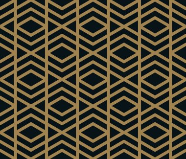 Vektör seamless modeli. Modern şık doku. Geometrik çizgili süsleme.