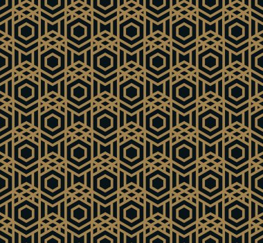 Vektör seamless modeli. Modern şık doku. Geometrik çizgili süsleme.