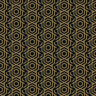 Vektör seamless modeli. Modern şık doku. Geometrik çizgili süsleme.