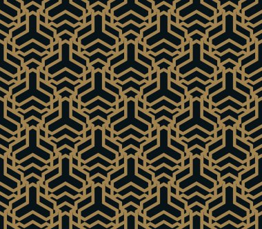 Vektör seamless modeli. Modern şık doku. Geometrik çizgili süsleme.