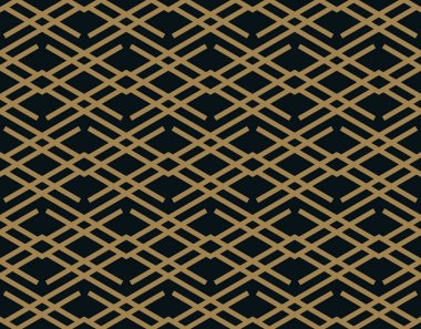 Vektör seamless modeli. Modern şık doku. Geometrik çizgili süsleme.