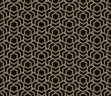 Vektör seamless modeli. Modern şık doku. Geometrik çizgili süsleme.