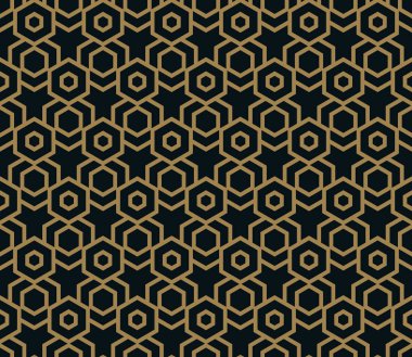 Vektör seamless modeli. Modern şık doku. Geometrik çizgili süsleme.