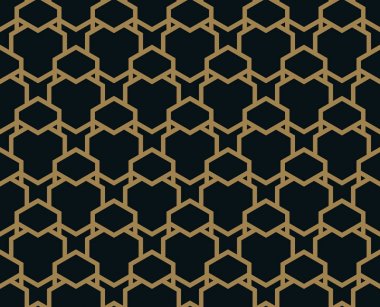 Vektör seamless modeli. Modern şık doku. Geometrik çizgili süsleme.