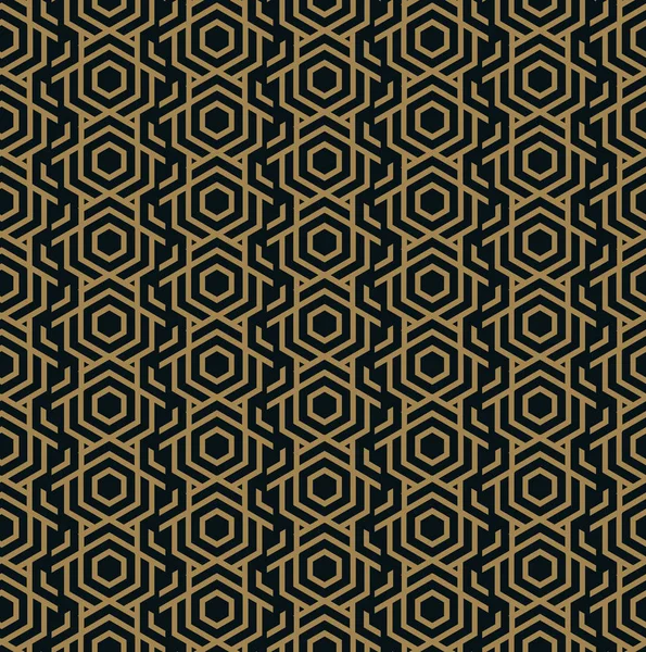 Vector Seamless Pattern Modern Stylish Texture Geometric Striped Ornament — Stock Vector