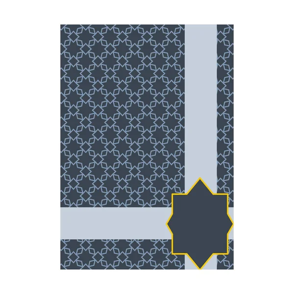 Ornament-Muster Umschlag-Layouts für Hochzeit, Menü, Buchvorlagen-Design — Stockvektor
